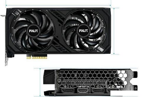 Видеокарта Palit GeForce RTX 4060 Dual