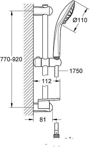 Душевая штанга Grohe Euphoria 27499000
