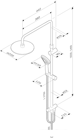Душевая система AM.PM Gem F0790022