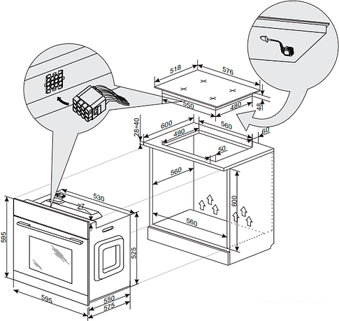Электрический духовой шкаф Hansa BOEB68433