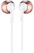 Наушники с микрофоном JBL T205 (розовое золото)