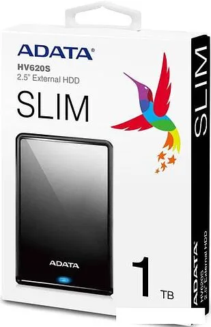 Внешний накопитель A-Data HV620S AHV620S-1TU31-CBK 1TB (черный)