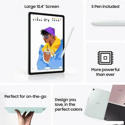 Планшет Samsung Galaxy Tab S6 Lite 2024 LTE SM-P625 4GB/128GB (мятный)