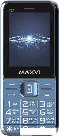 Кнопочный телефон Maxvi P21 (маренго)