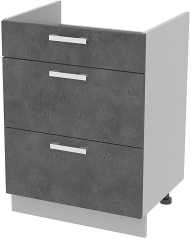 Шкаф напольный Интерлиния Компо НШ60ВП (бетон портленд)