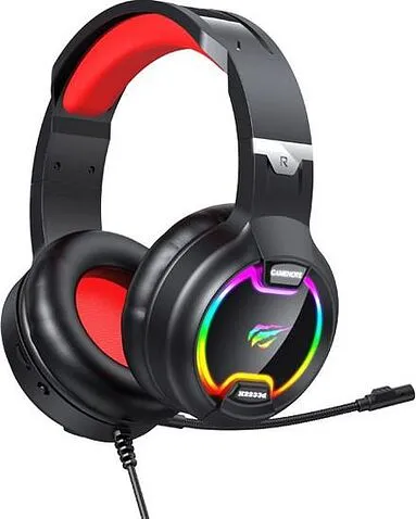 Наушники Havit H2233d (черный/красный)