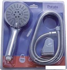 Душевой гарнитур  Potato T050 (со шлангом)