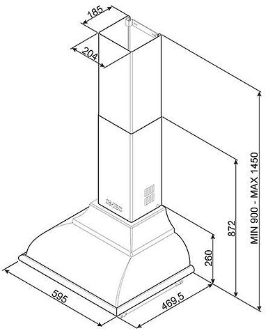 Кухонная вытяжка Smeg KC16POE