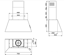 Кухонная вытяжка Faber Chloe EV8P CI A70 [110.0456.175]