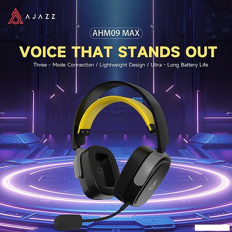 Наушники Ajazz AHM09 Max (черный)