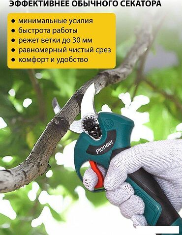 Секатор Pioneer Tools BP-20V20BL-01 (с 1-им АКБ, кейс)