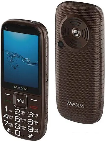 Мобильный телефон Maxvi B9 (коричневый)
