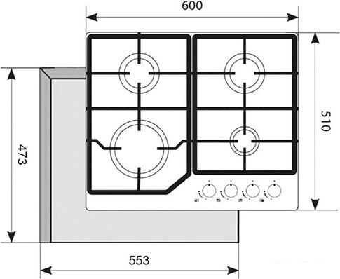 Варочная панель Akpo PGA 604 FGC IV