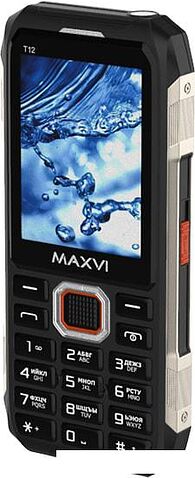 Кнопочный телефон Maxvi T12 (черный)