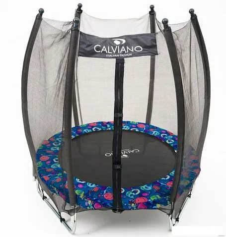 Батут Calviano Outside Master Smile 140 см - 4.5ft (внешняя сетка, складной, без лестницы)