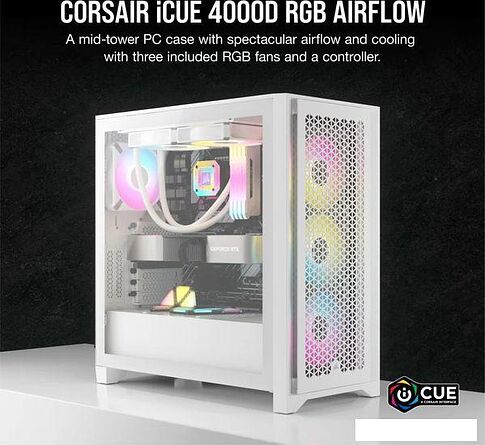 Корпус Corsair iCUE 4000D RGB Airflow CC-9011241-WW
