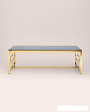 Журнальный столик Stool Group Бруклин 120x60 ECT-013-TG-SK (стекло Smoke/сталь золото)