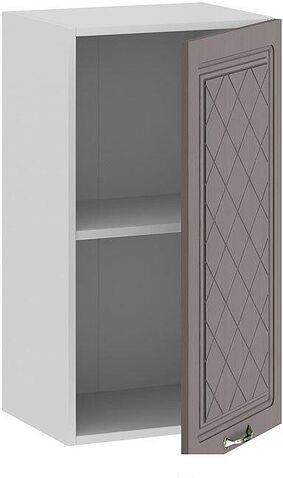 Шкаф навесной Трия Бьянка 1В4 (белый/дуб серый)