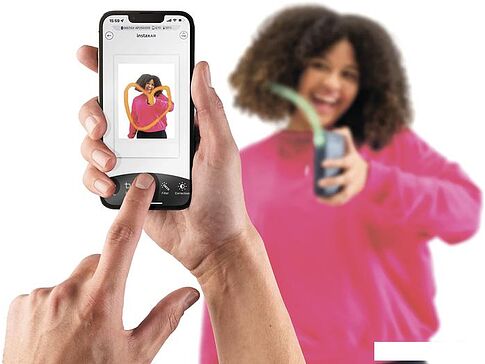 Мобильный фотопринтер Fujifilm Instax Mini Link 2 (темно-синий)