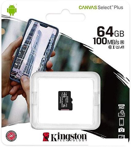 Карта памяти Kingston Canvas Select Plus microSDXC 64GB