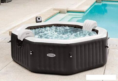 Надувной бассейн Intex Jet & Bubble Deluxe 28462 (218x71) с джакузи