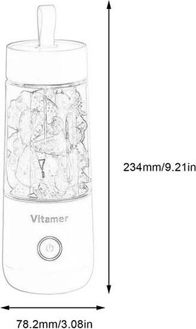 Портативный блендер Sundays Home 644200016A (розовый)