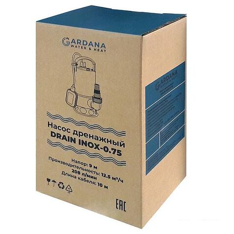 Дренажный насос Gardana DRAIN INOX-0,75