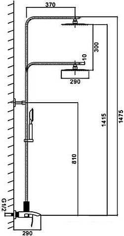 Душевая система FRAP F24803