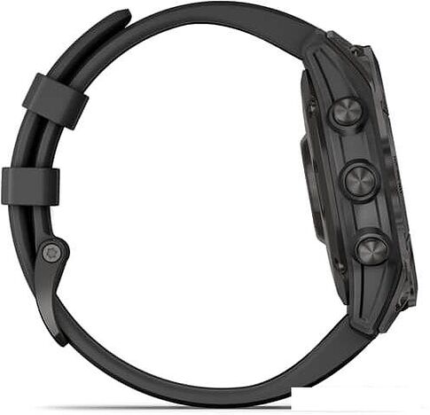 Умные часы Garmin Fenix 7 Sapphire Solar 47 мм (серый карбон/черный)