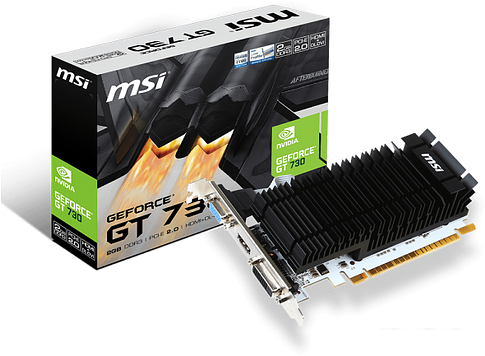 Видеокарта MSI GeForce GT 730 2GB DDR3 [N730K-2GD3H/LP]