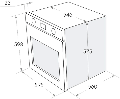 Духовой шкаф MAUNFELD MGOG 673B