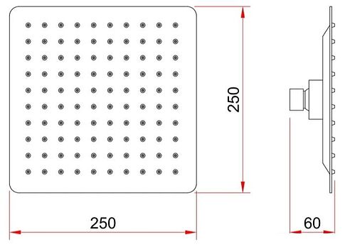Верхний душ Berges Wasserhaus Ventas S 074002