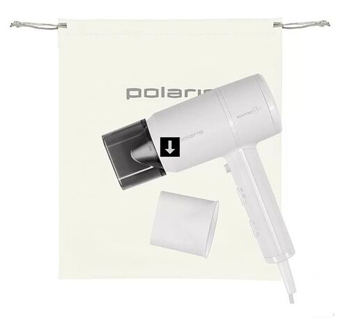 Фен Polaris PHD 2044Ti Quattro Ionic (белый/серый)