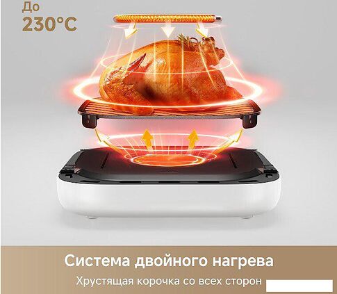 Аэрогриль (аэрофритюрница) Trouver Air Fryer FD10 Pro Max (белый)