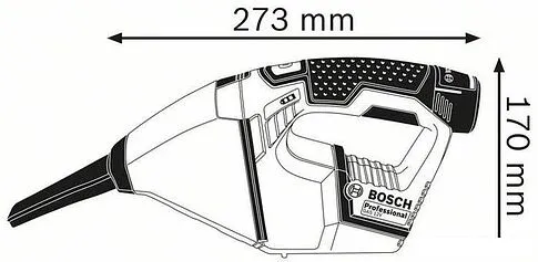 Пылесос Bosch GAS 12V Professional 0 601 9E3 000 (без аккумулятора)