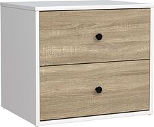 Тумба Mio Tesoro Мини 2 ящика 2.07.03.050.11 (белый/сонома)