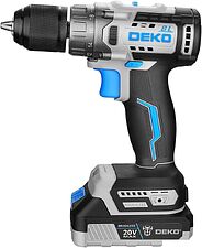 Дрель-шуруповерт Deko ZKCD20V One+ 084-1003 (с 2-мя АКБ, кейс)