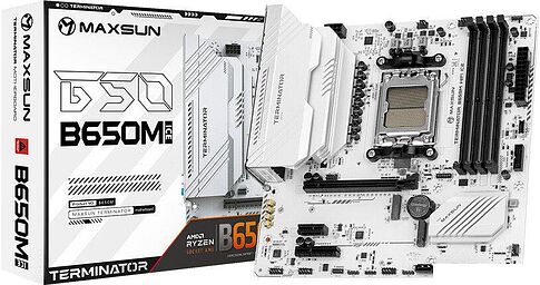 Материнская плата Maxsun Terminator B650M WiFi Ice