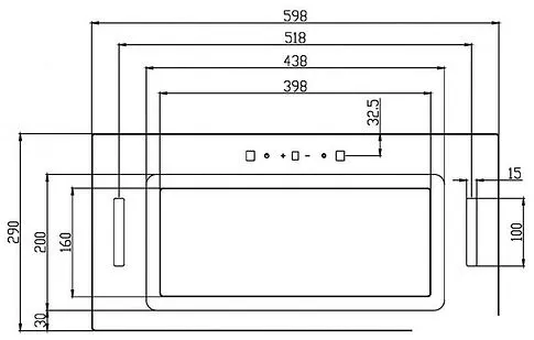 Кухонная вытяжка Schtoff Sesto 60 (черный)
