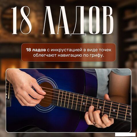 Акустическая гитара ROKSO FT-R38B-BLS