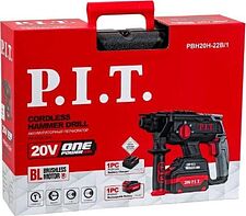 Перфоратор P.I.T. PBH20H-22B/1 (с 1-им АКБ, кейс)