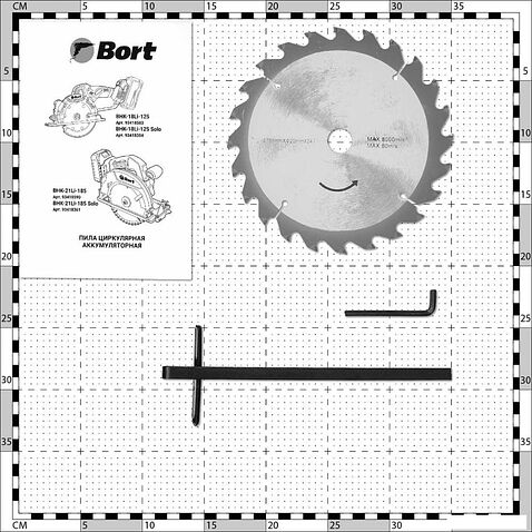 Дисковая (циркулярная) пила Bort BHK-21Li-185 Solo (без АКБ)