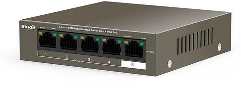 Неуправляемый коммутатор Tenda TEF1105P-4-63W