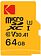 Карта памяти Kodak Ultra Performance microSDXC 64GB EKMSDM64GXC10HPRK (с адаптером)
