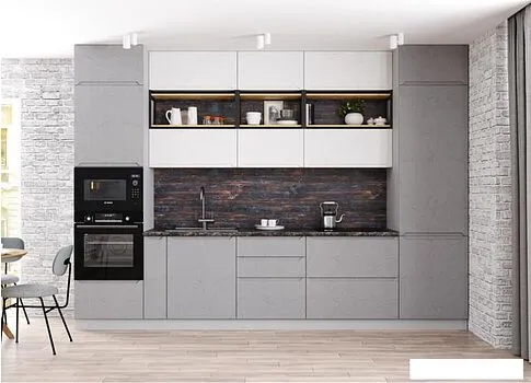 Шкаф напольный ДСВ Тренто СК2 800 (серый/серый)