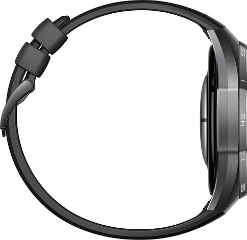 Умные часы Huawei Watch GT 6 Pro 46 мм (черный, с черным силиконовым ремешком, международная версия)