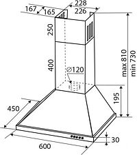 Кухонная вытяжка Zigmund & Shtain K 139.6 B