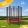 Батут GoUP Prestige-D183/6FT (с сеткой, красный)