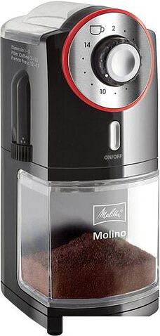 Кофемолка Melitta Molino (черный/красный)