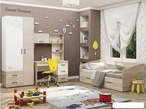 Комод MLK Джуниор (дуб сонома-белый)